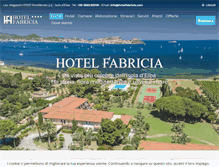 Tablet Screenshot of hotelfabricia.com